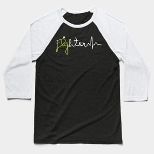 Fighter- Lymphoma Cancer Gifts Lymphoma Cancer Awareness Baseball T-Shirt